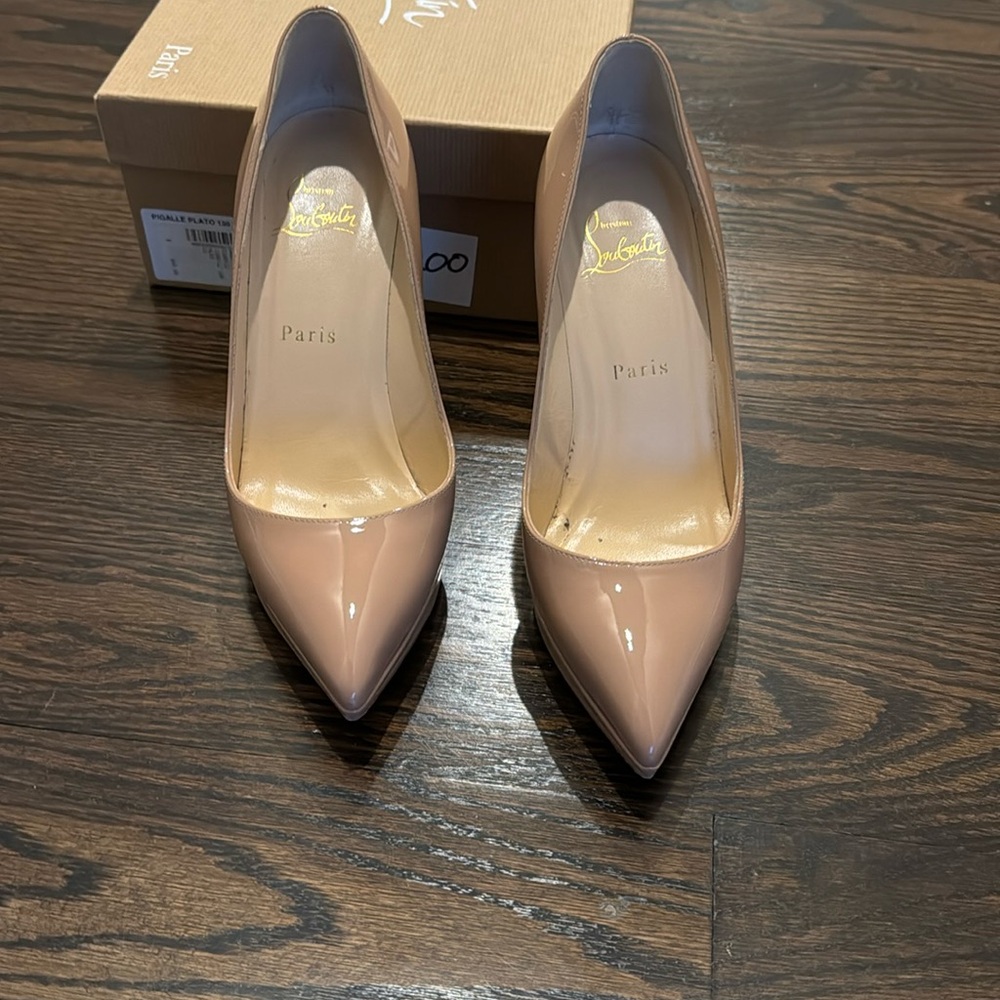 Christian Louboutin Pigalle Plato 100 patent pump